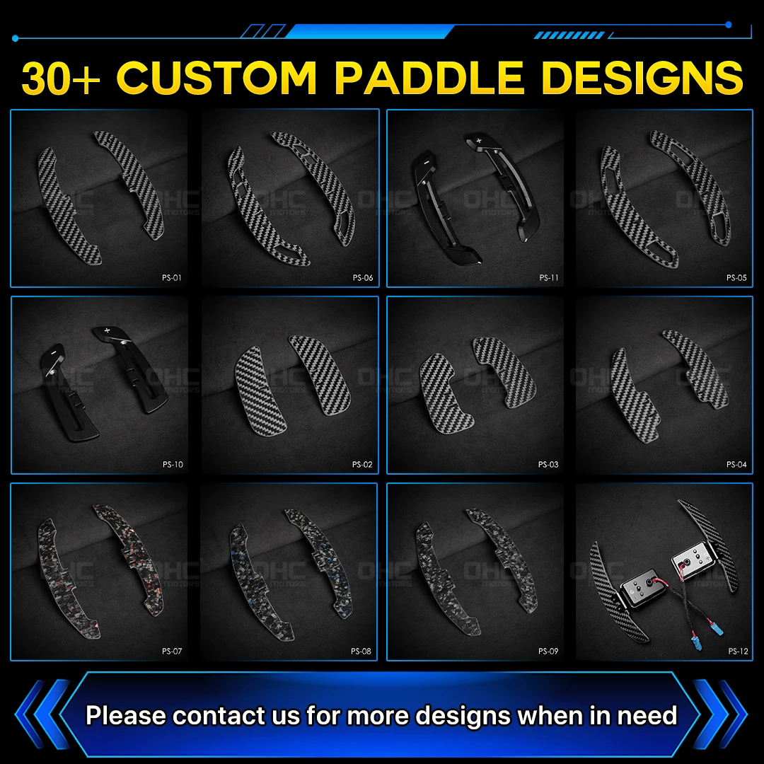 OHC 모터 플러그 앤 플레이 리얼 카본 파이버 알루미늄 마그네틱 패들 시프터, 미니 F54, F55, F56, F57, F60 LCI 호환 가능