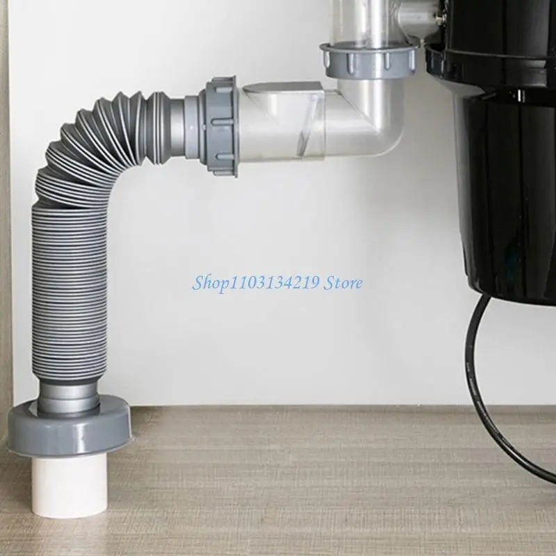 

N5KC Time saving Kitchen Sink Drain Fittings Effective Kitchen Sink Sewer Branch ABS