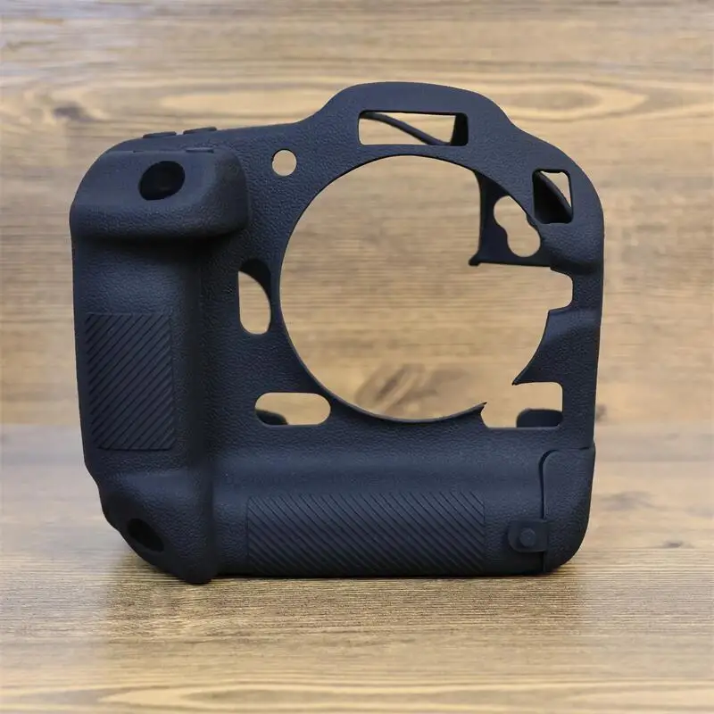 캐논 EOS R3 카메라 가방 케이스, 부드러운 고무 케이스 실리콘 보호 케이스 + 강화 유리 LCD 보호 필름