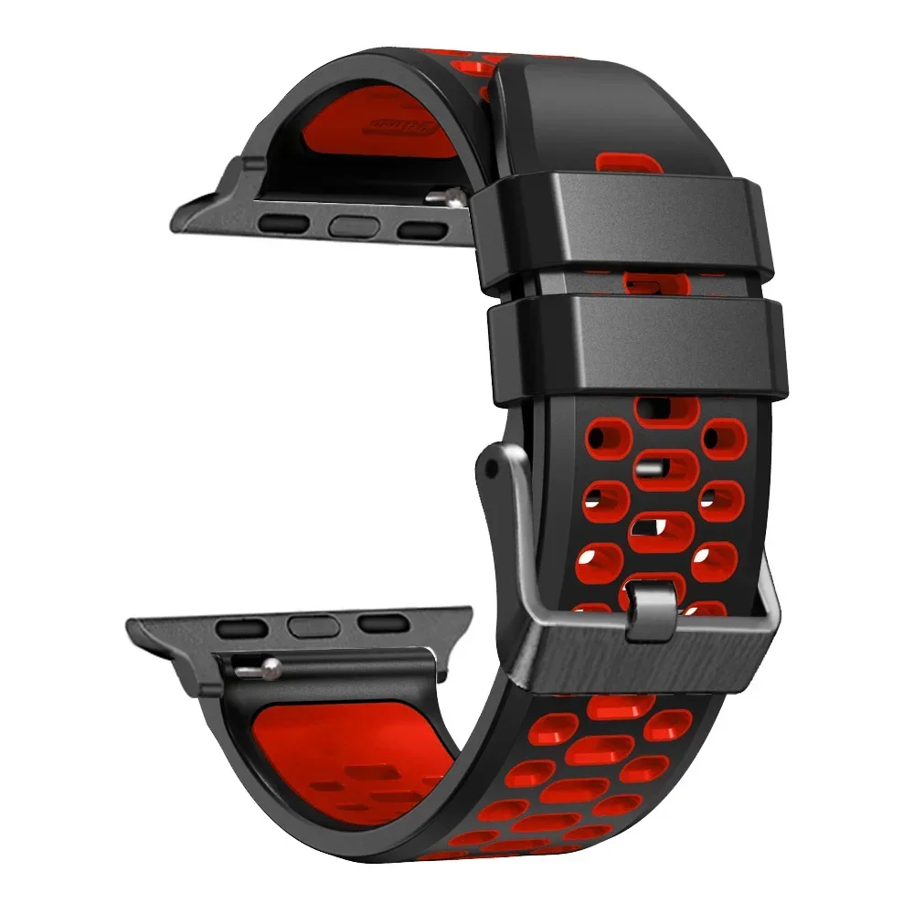 Sport Silikonarmband für Apple Watch Ultra 2 49 mm Armband Armband für Apple Watch Serie 9 8 7 SE 6 45 mm 44 mm 42 mm Zubehör – Detail 22