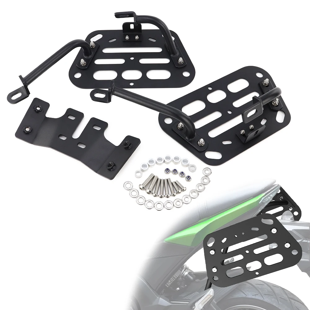 

Motorcycle Fit For Kawasaki Z125 / Z125 Pro 2016-2025 Saddlebag Support Bars Mounting Brackets Side Luggage Rack Pannier Racks