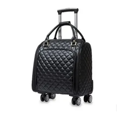 18 Inch women carry on hand luggage bag Rolling Suitcase Rolling luggage bag women travel Trolley Bags wheels wheeled suitcase