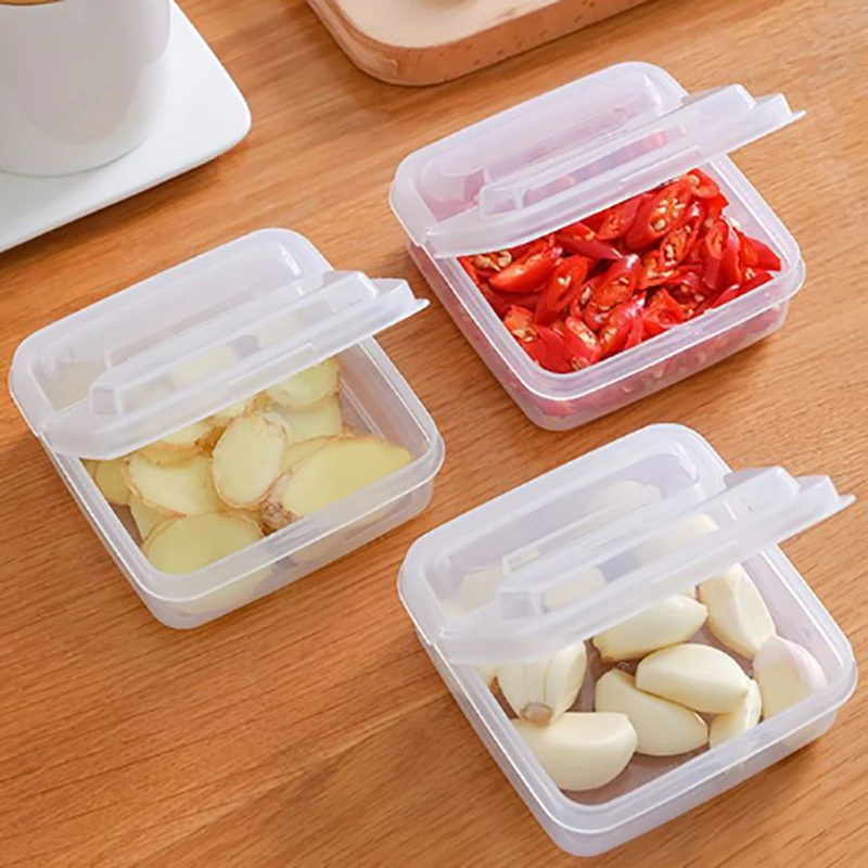 1PC Butter Cheese Storage Box Portable Food Storage Container Fruit Vegetable Fresh-keeping Organizer Box Cheese Container