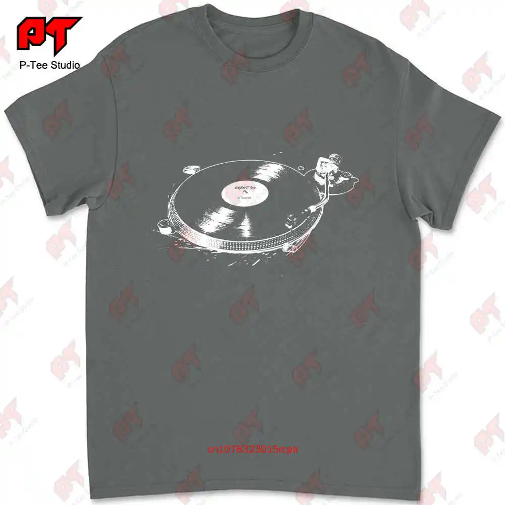 ターンテーブルアートdjクラシックヒップホップテクニクスTシャツ、ビニールレコードミキサーティー、3zq、1200 mpc
