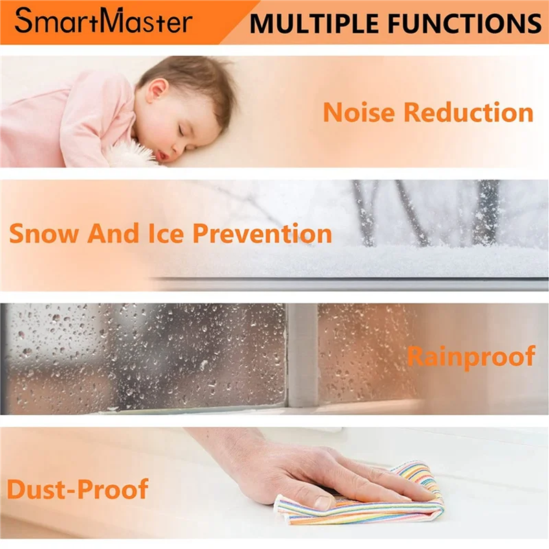 

BAAJ-4 рулона, 10 м, противоударный экран для дверей и окон, лента для защиты от тяги, резиновое уплотнение, пенопластовая лента, автомобильные наклейки, уплотнительный серый цвет