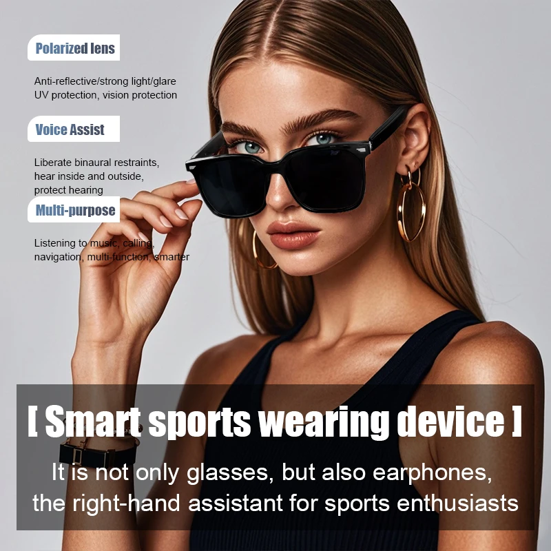 

GS01 умные беспроводные Bluetooth-очки модные спортивные очки очки для звонков/навигации уличные водонепроницаемые солнцезащитные очки с защитой от УФ-лучей