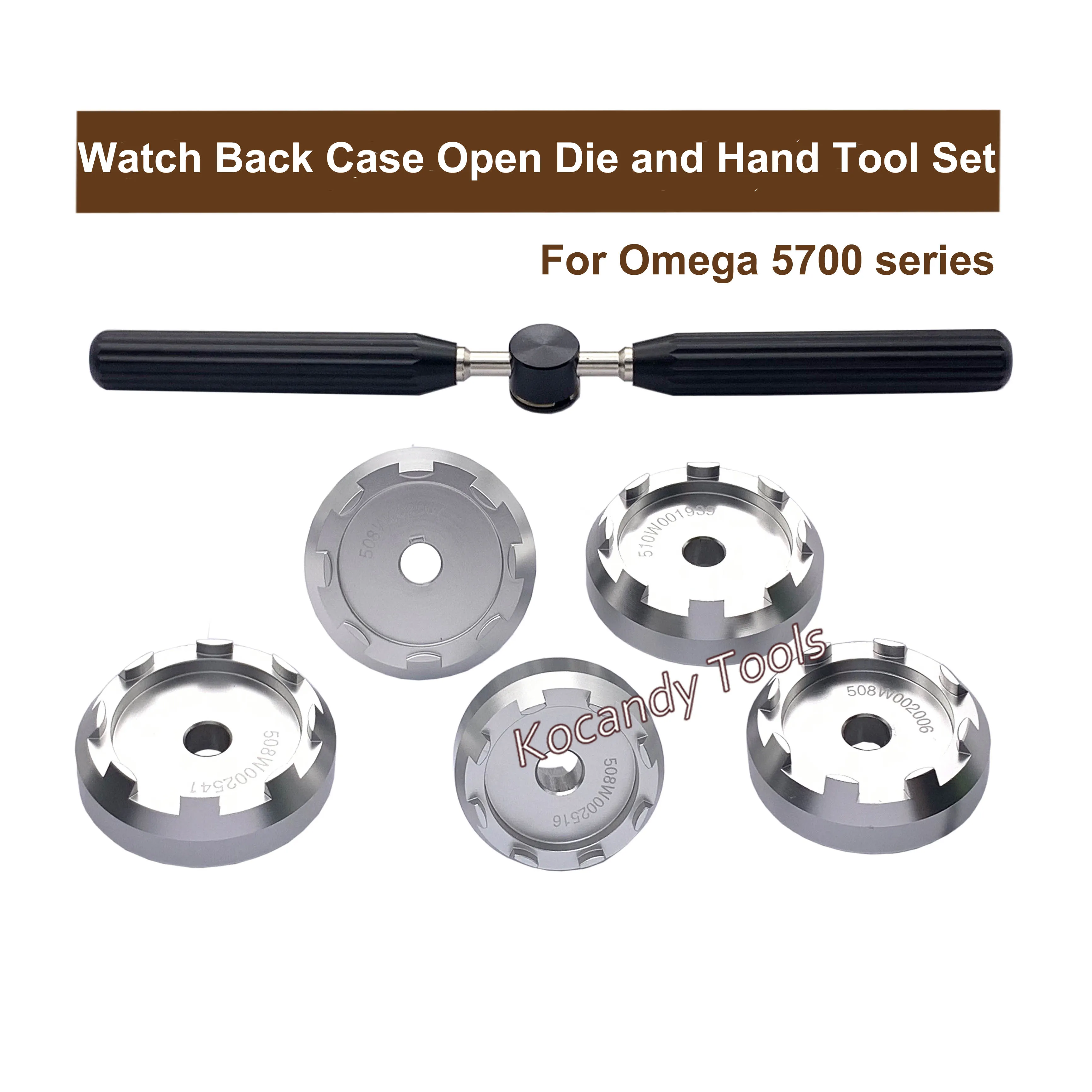 Professional Watch Back Case Open Dies and Hand Tools Set for Omega 5700 Series 508 510 Cal. 8800 Watch Repair Tools