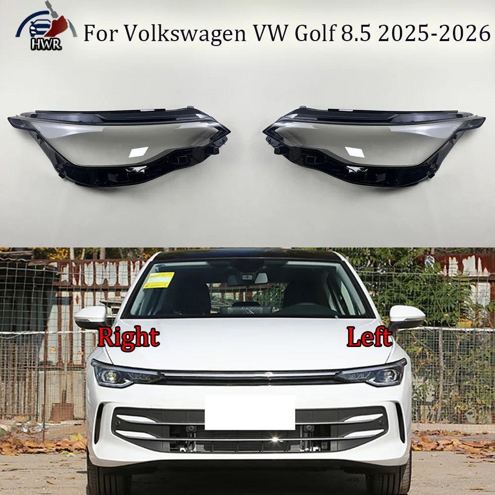 

For Volkswagen VW Golf 8.5 2025 2026 Headlamp CoverTransparent Mask Headlight Shell Lens Plexiglass Replace Original Lampshade