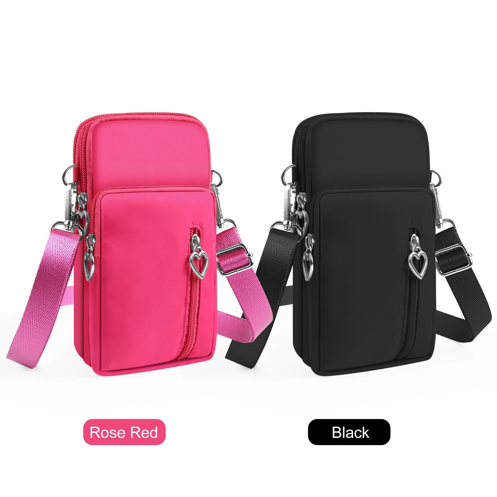 Mini Crossbody Vertical Zipper Pouch Phone Case Bag