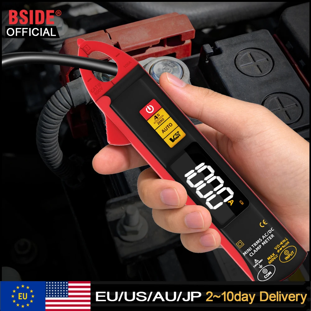 Image of BSIDE UX1 Digitales Zangenmessgerät 1mA Hochpräzises Amperemeter Zange True RMS DC AC Strom Auto-Reparatur Elektrischer Temperaturtester Multimeter