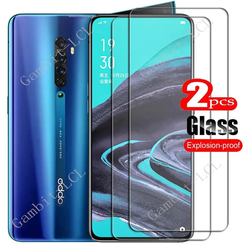 Película protetora de tela para oppo reno 2, vidro temperado 6,5 polegadas, oppo reno2, pckm70, pckt00, pckm00, cph1907, 2pcs