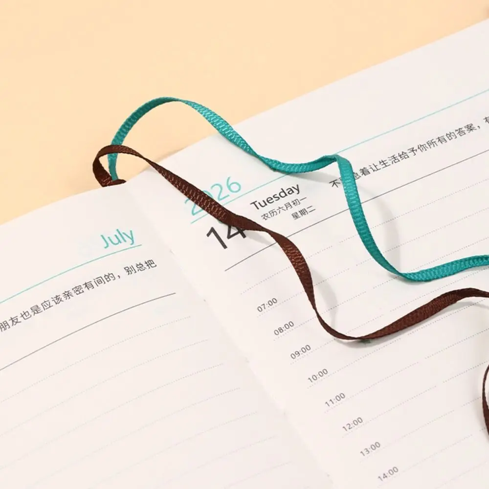 

Новая книга формата А5 2026, повестка дня, петля для ручки, эластичная связь, книга расписания, управление временем, эффективность, руководство, календарь, книга для студентов