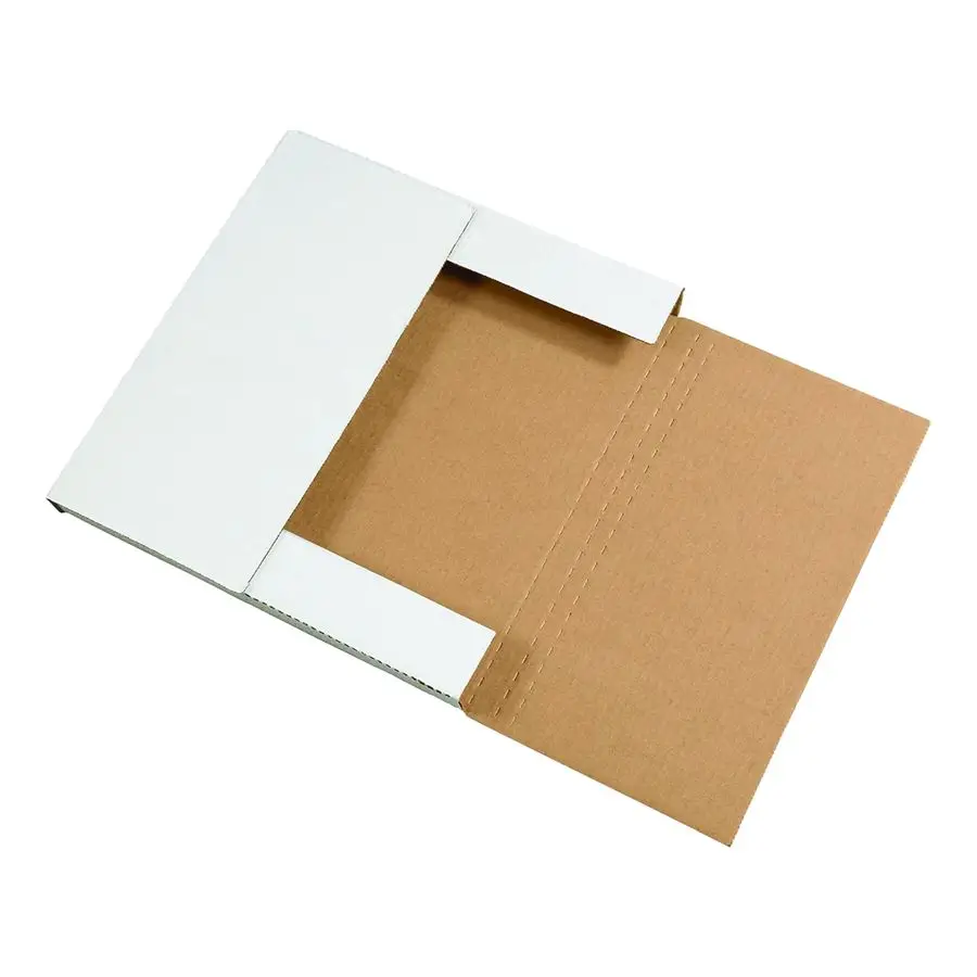 

TLM12121 EasyFold Mailers, 12 1 2 x 12 1 2 x 1 White Pack of 50