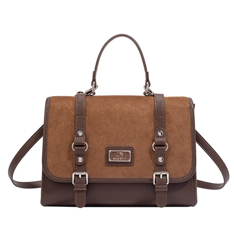 

Hello Kitty Shoulder Bag for Women Luxury Purse Handbag Retro Large Capacity Crossbody Bag Fashion Commuting