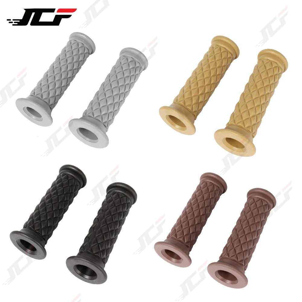 retro cafe racer parts 22MM 25MM rubber motorbike grip for honda suzuki yamaha harley softail sportster prince cruise moto handl