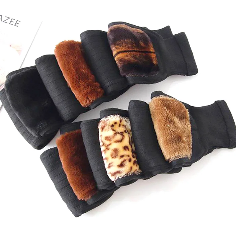 1 Paar Dubbele Dikke Kasjmier Kniebeschermers Winter Mannen En Vrouwen Warm Anti-Slip Hoge Elasticiteit Duurzame Wind En Koude Beschermende Kleding