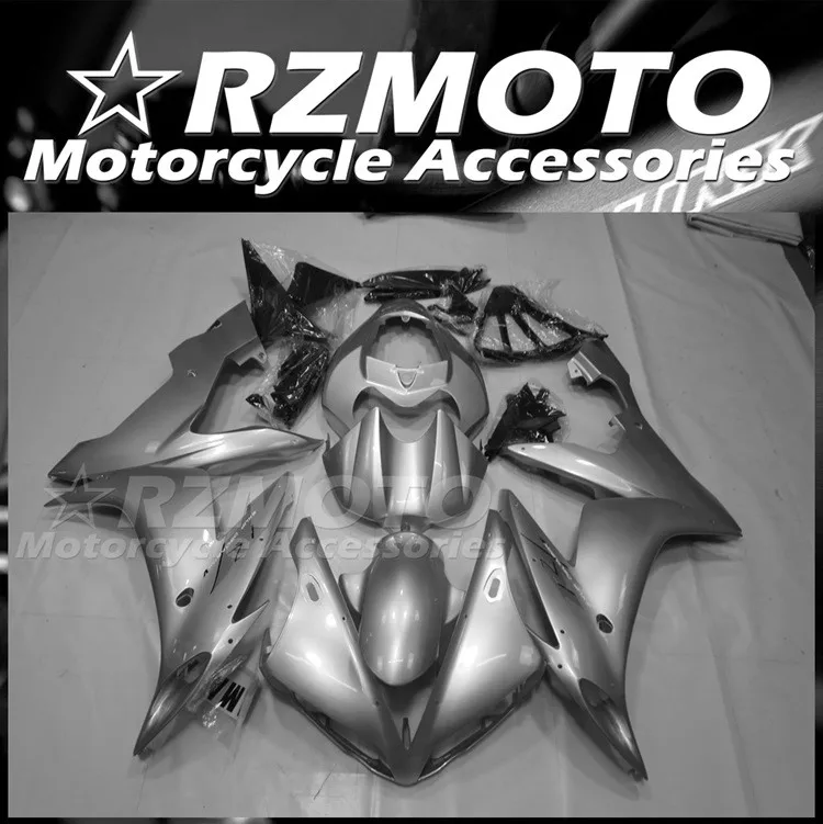 4Gifts New ABS Motorcycle Fairings Kit Fit For YAMAHA R1 2004 2005 2006 04 05 06 Bodywork Set Custom Silver Shiny