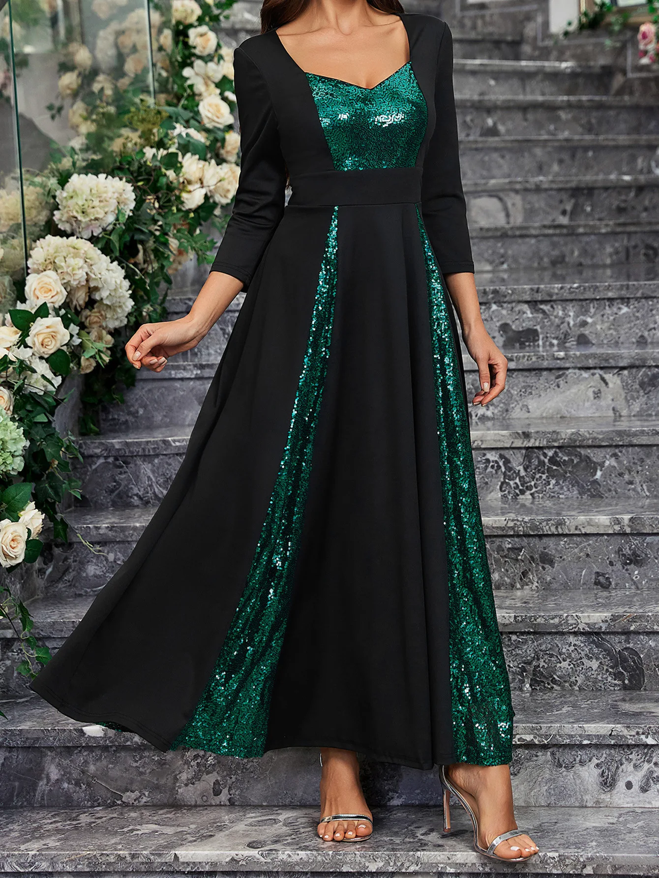 Lady muslim woman mom party dress embroidery madan morocco dubai abayas kaftan islamic avant-garde arab evening dress long skirt