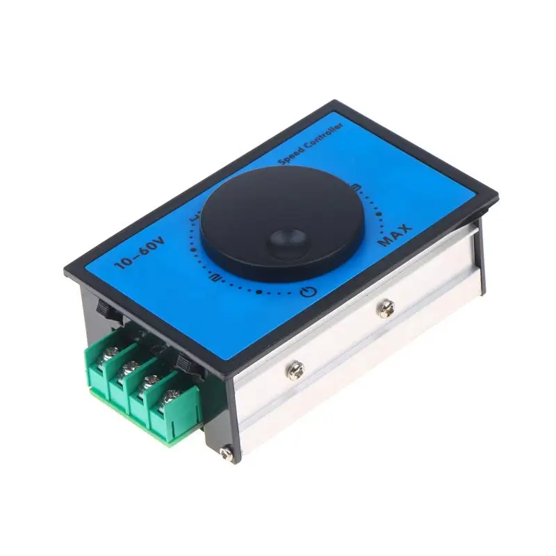 1PCS DC 10-60V 20A DC Motor Speed Controller Driver Soft Start Stall Low Voltage Protection 15KHz PWM 0-100% Speed Regulatio