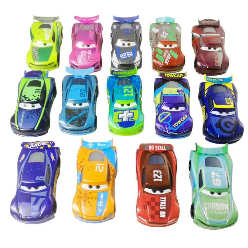 Auto 2 3 Disney Pixar racing car Metal Mater mini Lightning McQueen Doc Hudson mater Mini Diecast lega cup bambino ragazzo giocattolo regalo