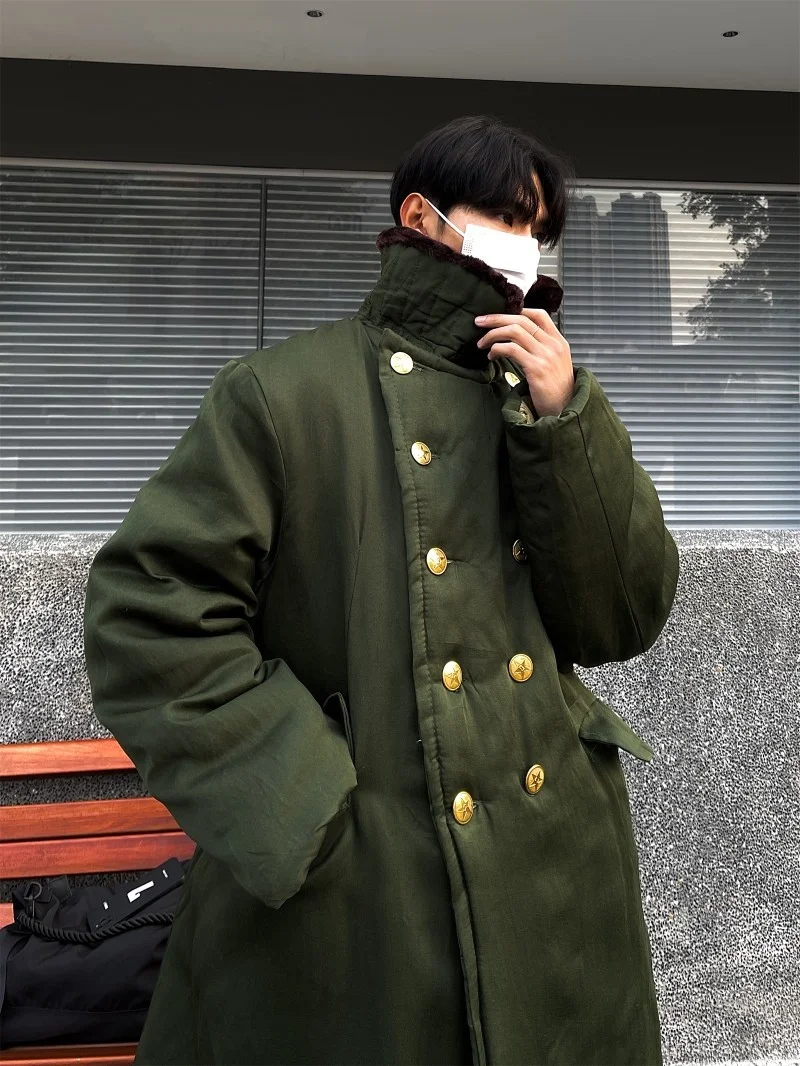 

Утепленная мужская куртка в стиле ретро, средней длины, из хлопка, зимняя теплая повседневная куртка из полиэфирного волокна, молодежный тренд