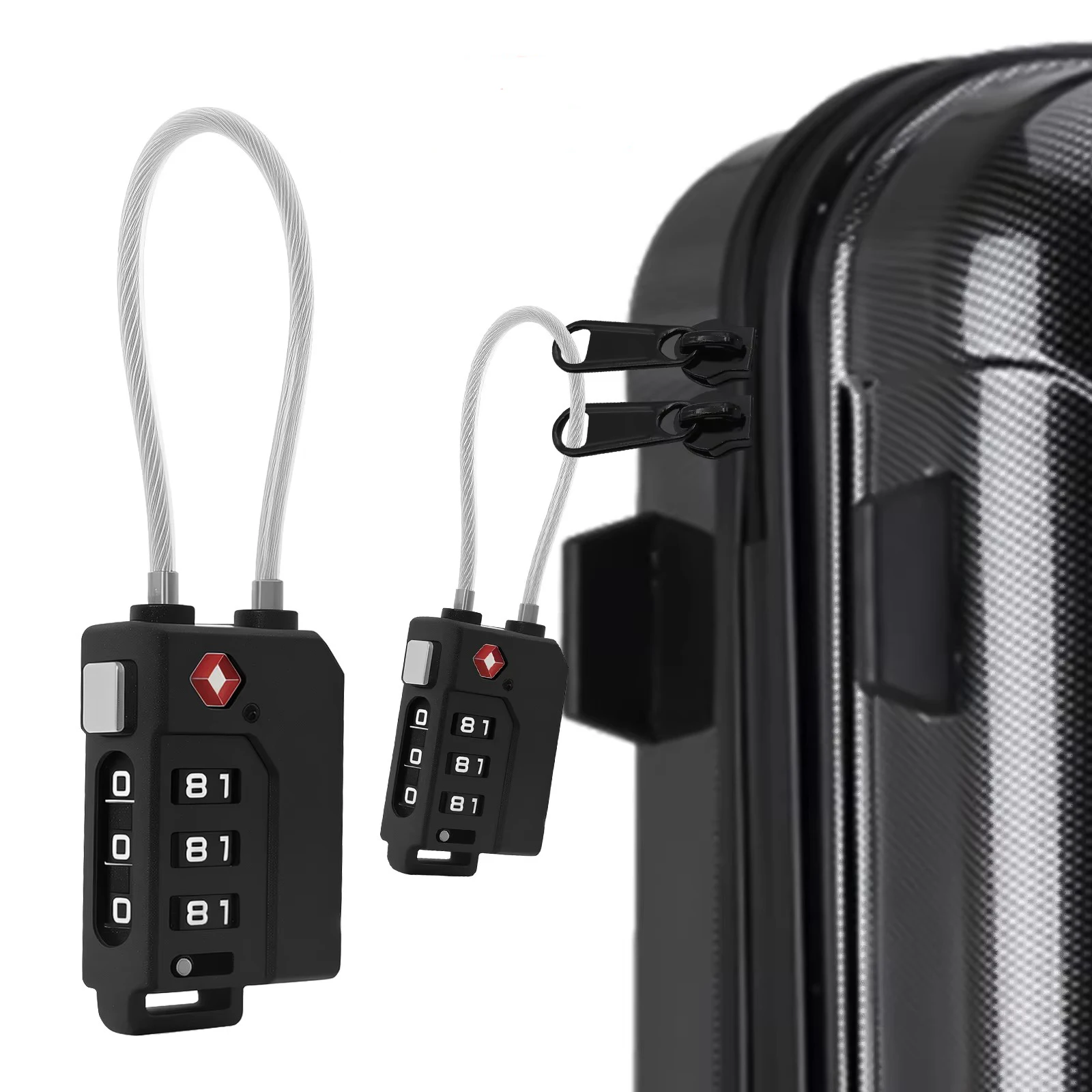 

TSA Customs Code Lock for Travel Luggage Password 3 Digit Combination Padlock for Travel Bag Suit Case Lockers Gym Locks 2/4PCS