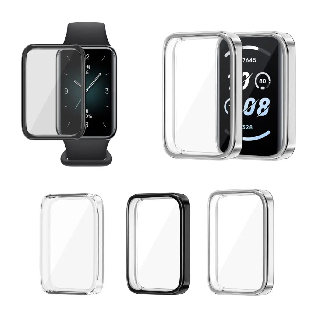 Гальванический чехол из ТПУ, защитный чехол для Honor Band 9/Honor Band 10, защитный бампер, чехол для умных часов