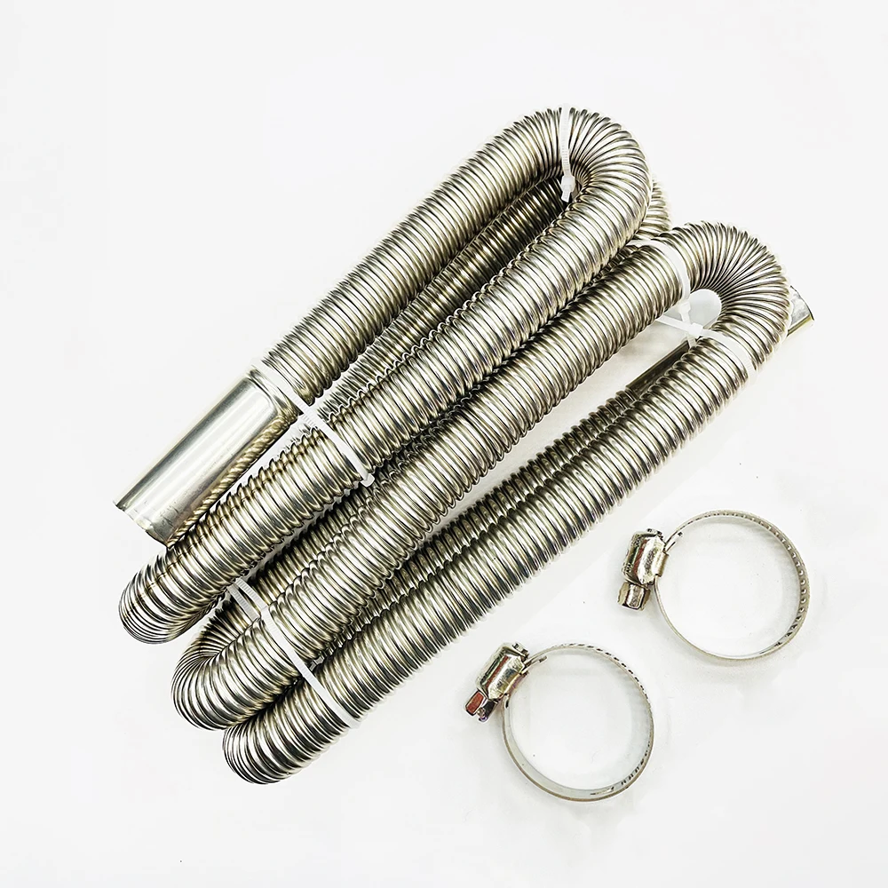2M/78.74inch Stainless Steel Exhaust Pipe Tube for Eberspacher Webasto Car Heater Air Diesel Parking Gas Vent Hose