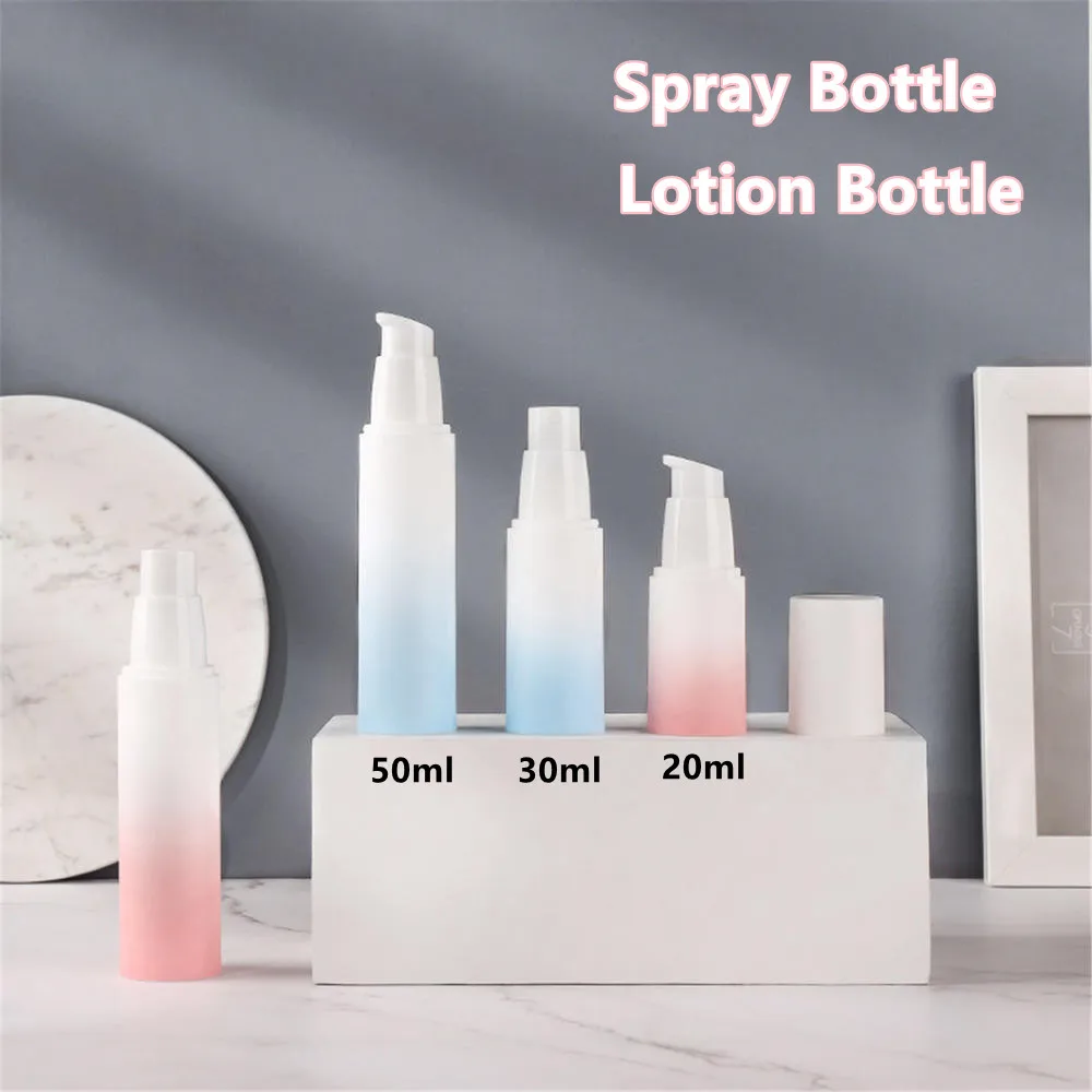 20Ml 30Ml 50Ml Navulbare Parfum Spray Fles Lege Verstuiver Frosted Gradiënt Vacuüm Lotion Fles Reizen Cosmetische Container