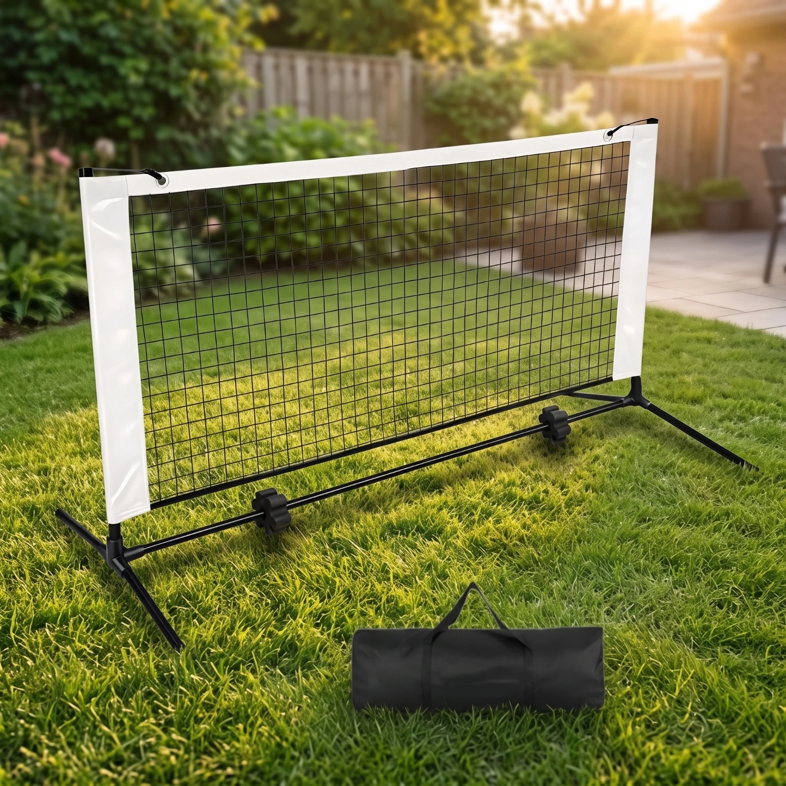 Mini Pickleball Net Compact Small Pickleball Net Collapsible Sturdy for Beginners, Backyard, Driveway