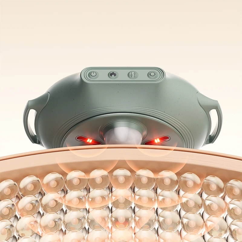 

Rechargeable Jade Abdominal Massager to soothe the abdomen with heat therapy and vibratory massage