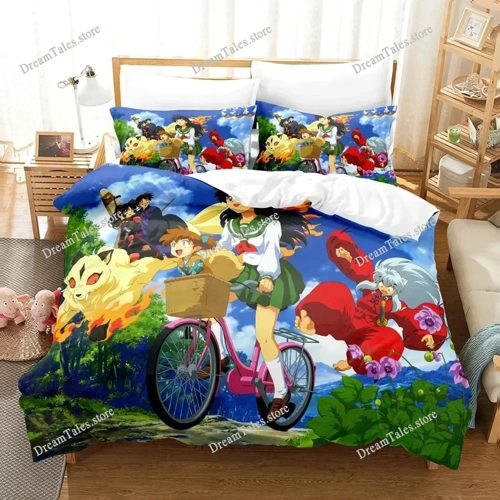 

3D Lnuyasha Bedding Sets Duvet Cover Set with Pillowcase Twin Full Queen King Bedclothes Bed Linen Home Textileextile