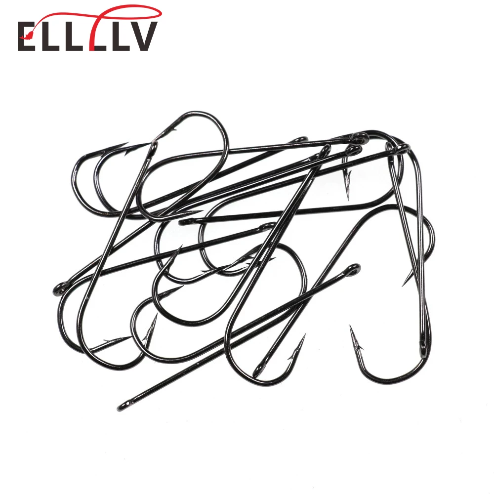 500 SZTUK Aberdeen Haczyk na ryby z długim trzonkiem Haczyki na słoną wodę Haczyki na słodką wodę Sabiki Rig Streamer Fly Hook Rozmiar 10 4 2 2/0 Hurtownia