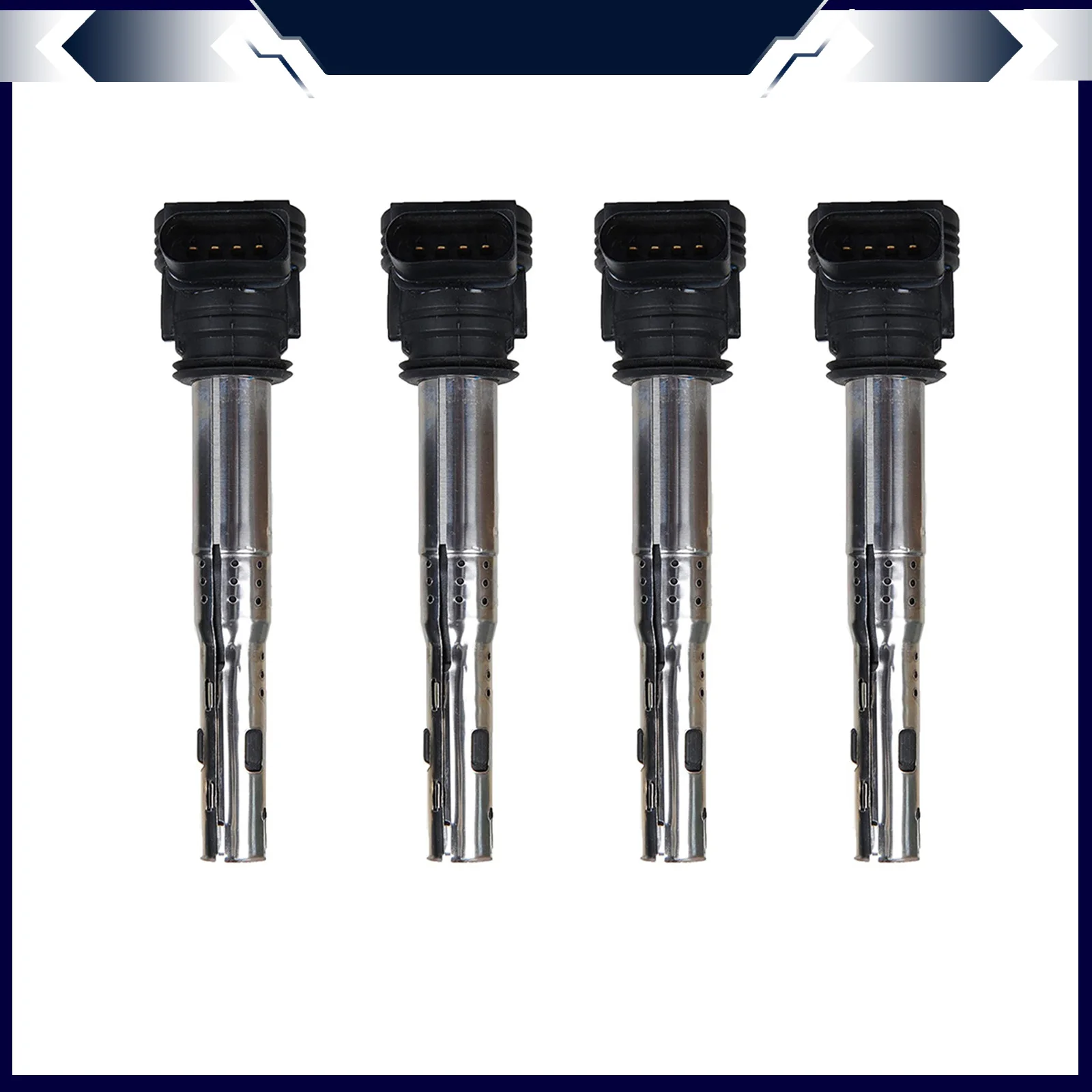 

4 шт. катушка зажигания и комплект свечей зажигания 4 шт. для Audi Q5 2010-2016 06F905115A 0 040 102 032 040 102 033