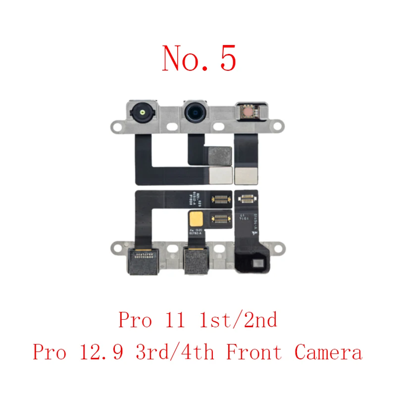 Big Rear Back Camera Main Front Face Small Flex Cable For iPad Pro 11 12.9 1st 2nd 3rd 4th 5th A1980 A1876 A2228/9 A2377/A2378