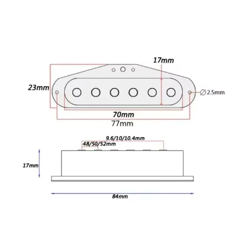 

Горячая распродажа - набор новых звукоснимателей для электрогитары 48/50/52 с одной катушкой (сделано в Корее)