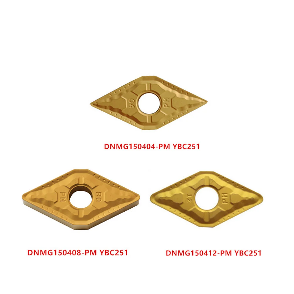 ZCC.CT 10P DNMG150404,DNMG150408,DNMG150412-PM YBC251 CNC Lathe Tool Turning Carbide Insert For Steel