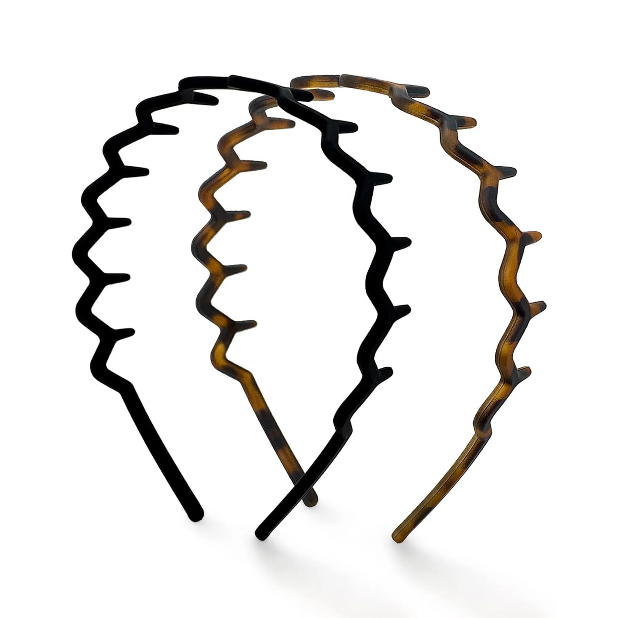 12Pcs Women Face Wash Hairbands with Teeth Leopard Hair Comb Headband Plastic Hair Hoops Hair Bands Headwear Hair Accessories