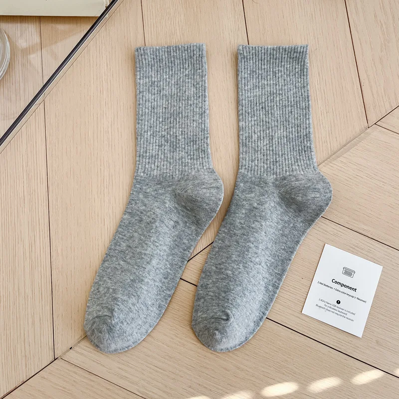 1 Paar Damensocken, rot, weiß, schwarz, Söckchen, atmungsaktiv, sportlich, bequem, einfarbig, Baumwolle, Bodensocken für Mädchen, Strumpfwaren – Detail 21