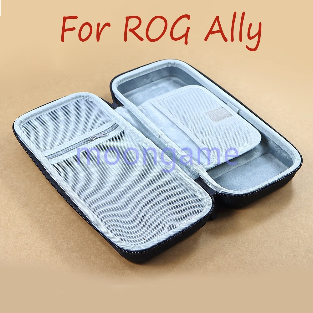 2pcs Hard EVA Portable Carrying Case Bag Shockproof Protective Travel Case for Asus ROG Ally Storage Bag Console Accessories