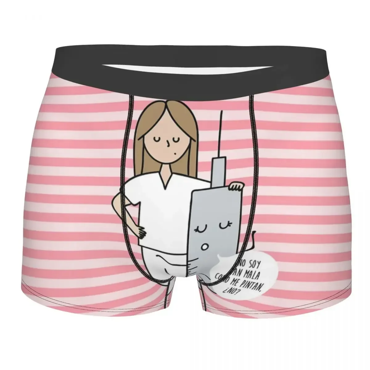 Cartoon Nurse Boxer Shorts para Homens, Impresso Em 3D, Cuidados De Saúde, Roupa Interior De Enfermagem, Calcinhas, Cuecas, Cuecas Macias