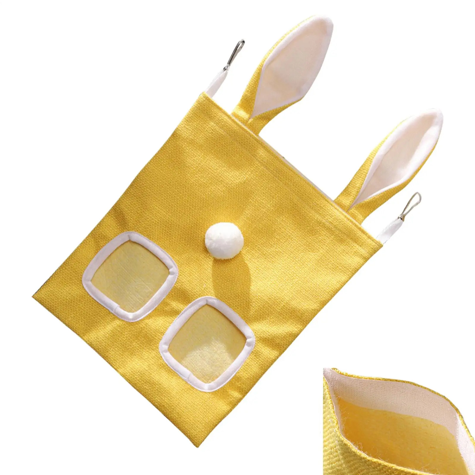 Bunny Hay Bag Hay Feeding Bag Storage Dispenser For Chinchilla Large Capacity F…