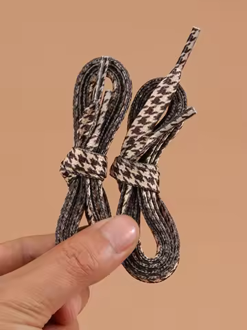 1 pair of personalized bird grid shoelaces for both men and women, suitable for sports shoes with multiple shoe types