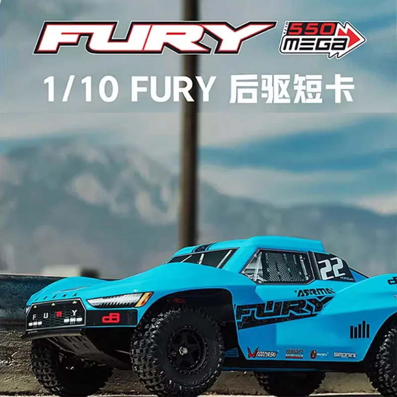 

ARRMA FURY MEGA Rage двухколесный привод 1/10 электрический внедорожник с дистанционным управлением короткая карта радиоуправляемая модель автомобиля