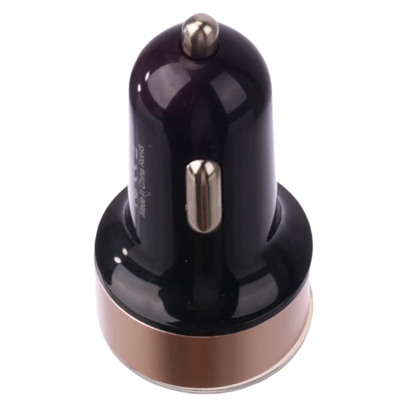 3.1A Dual USB Car Charger 2-port Design with LCD Display Voltage Meter Compatible with 12-24V