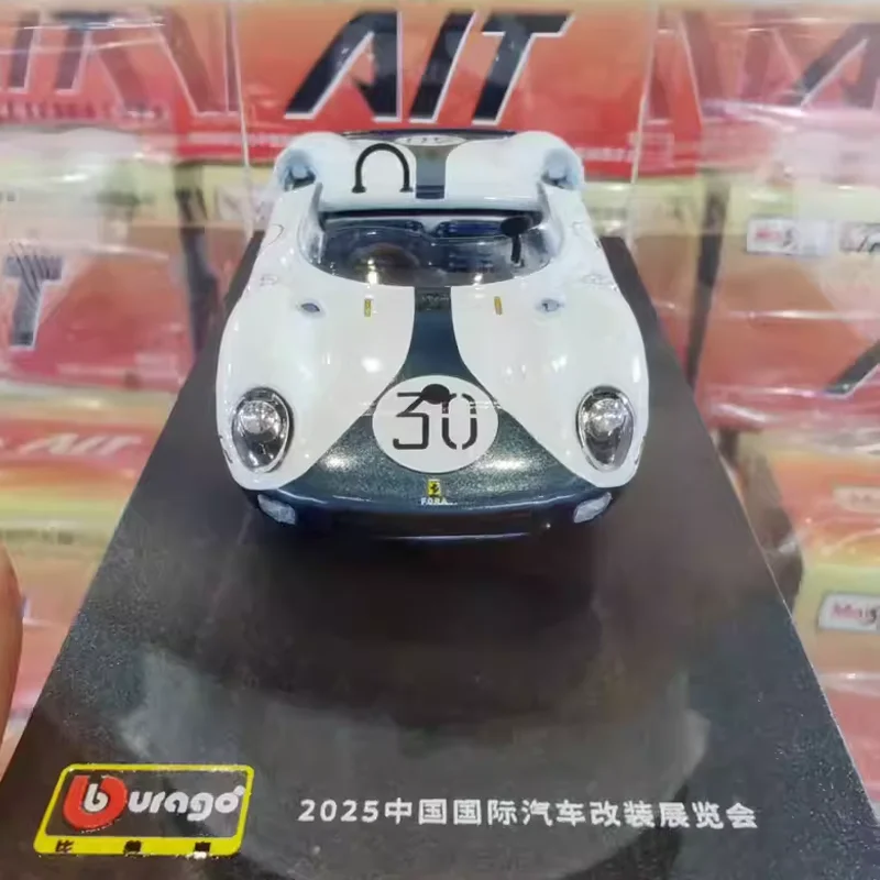 جديد في المخزون 1:43 Bburago 330 P 12h Sebring 1965 No.30 نموذج سيارة سباق محدود 399 سبيكة مصغرة دييكاست الحلي لعبة مخصصة
