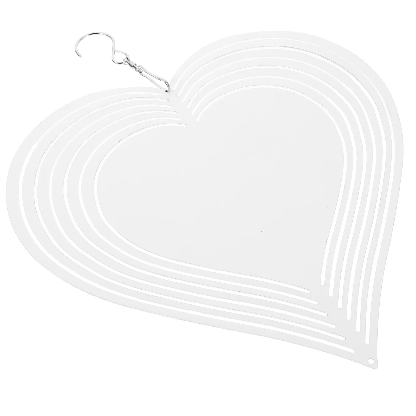 

Aluminum Sublimation Heart Spinner Decor Hanging Wind Spinner For Yard Garden Porch Bedroom Ornament