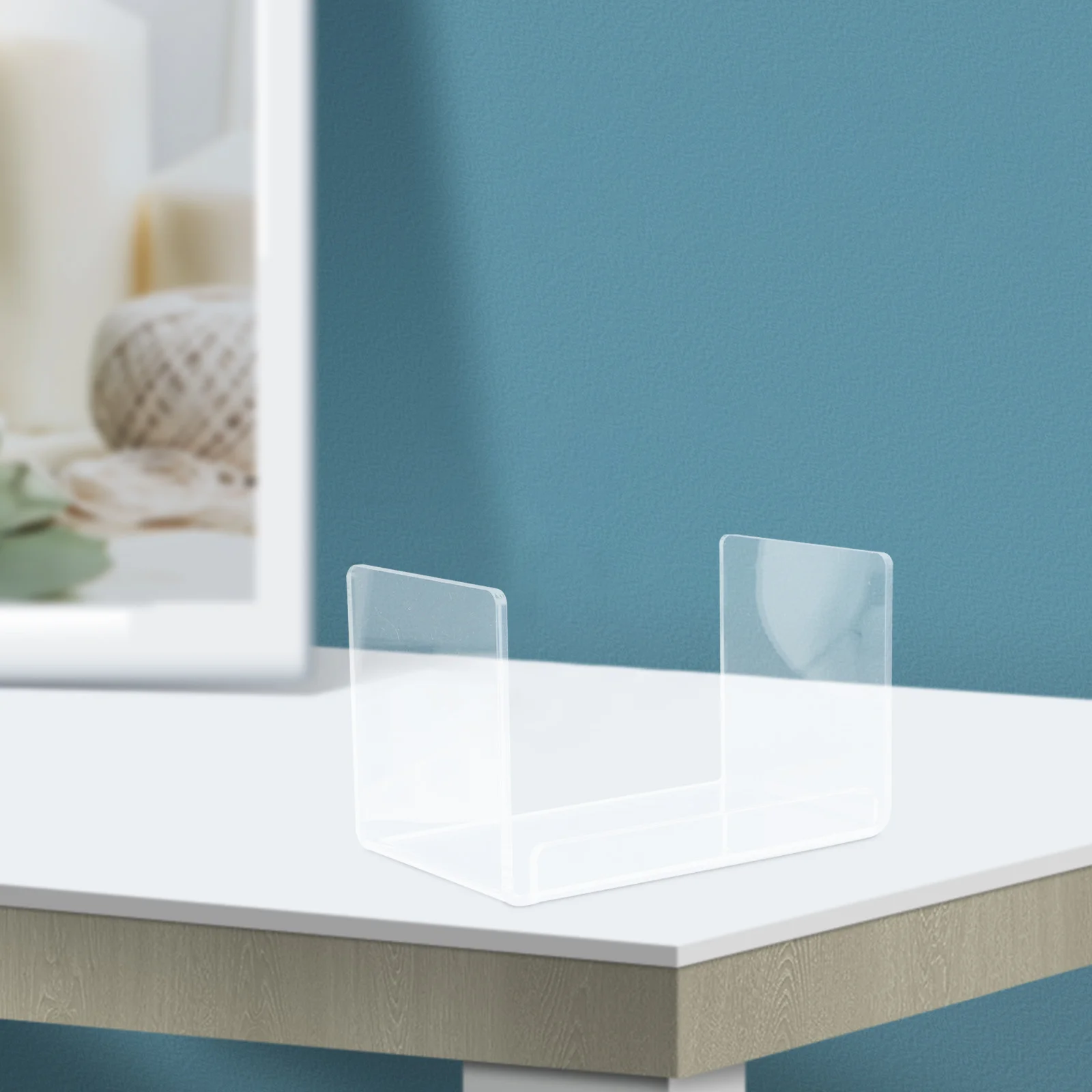 صندوق تخزين قناع الوجه من الأكريليك الشفاف، سعة كبيرة، منظم للعناية بالبشرة، رف عرض، حامل قناع، حمام الغرور