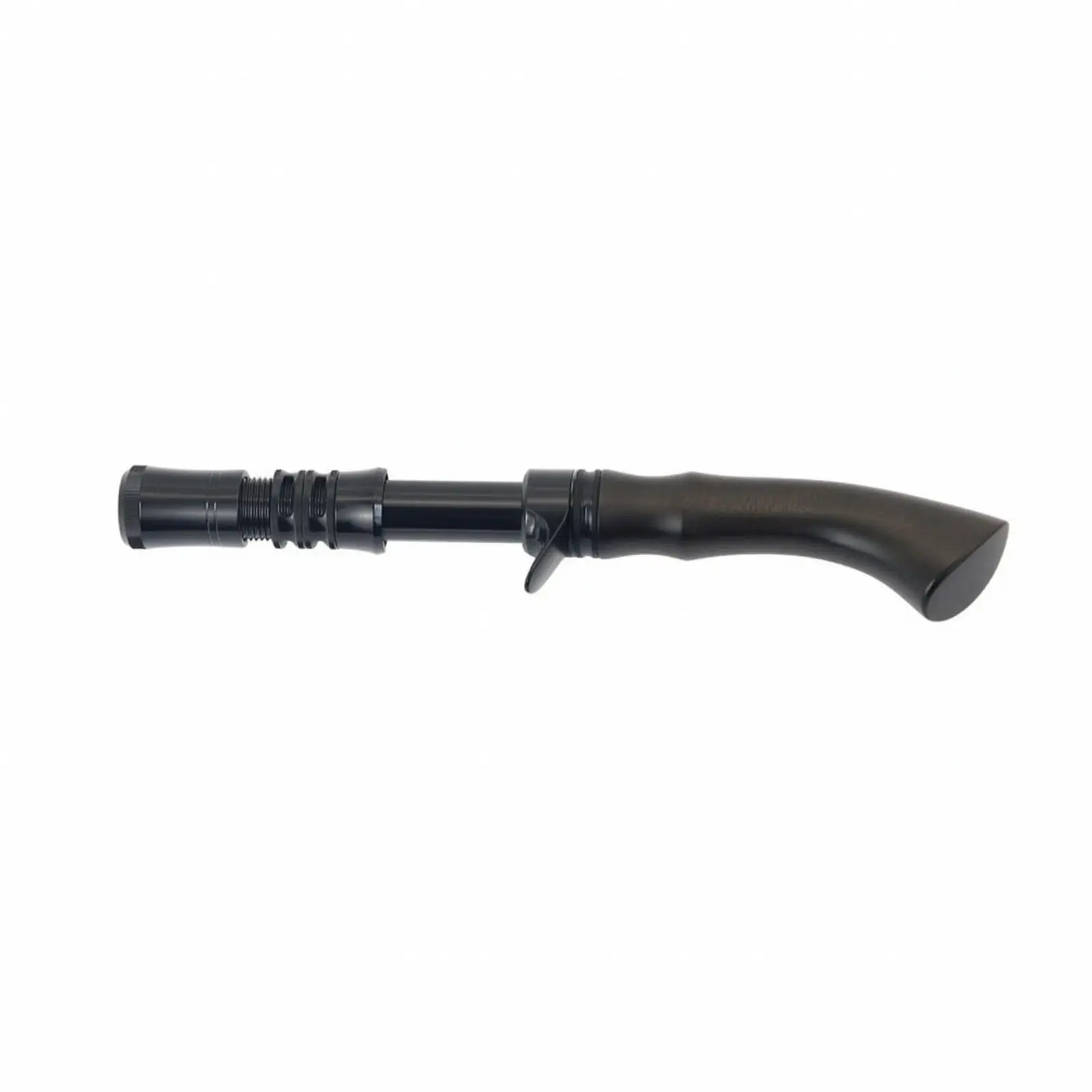 Aluminum Alloy Solid Wood Fishing Rod Repair Handle with Metal Reel Seat for DIY Custom Rod Building Replacement Grip