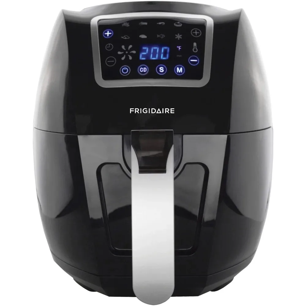 6.5QT / 6L DIGITAL AIR FRYER, BLACK, large capacity,HIGH-END SMART TOUCH DISPLAY,RAPID AIR CIRCULATION